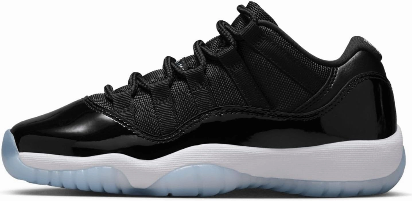 Jordan 11 Low Space Jam Grade School Size 4Y Black/Varsity Royal-White (FV5121-004)