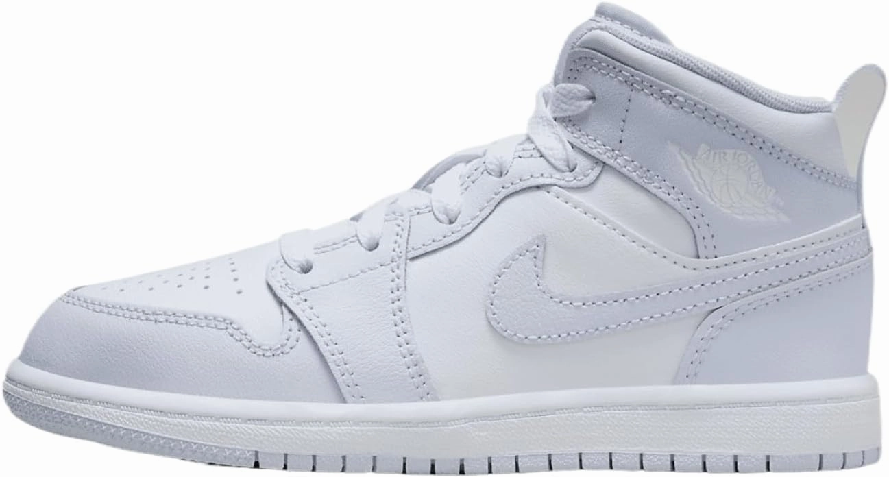 Jordan 1 Mid Little Kids' Shoes (FD8781-400, Cobalt Bliss/Neutral Grey/White)
