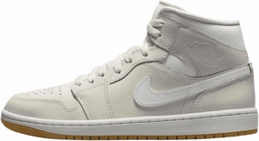 Jordan Air 1 Mid Women's Shoes (BQ6472-021, Phantom/Gum Light Brown/White)