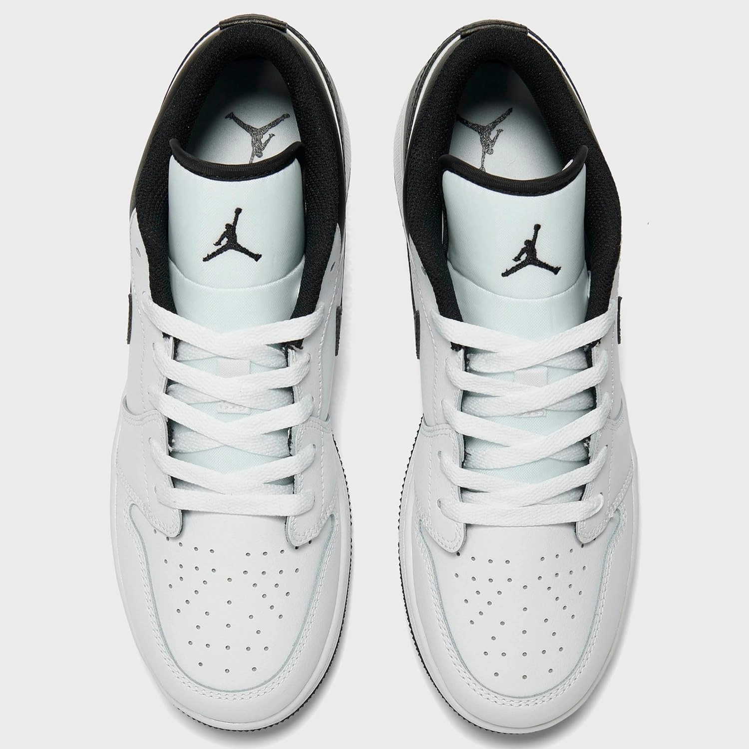 Jordan Big Kid's 1 Low White/Black-White (553560 132)