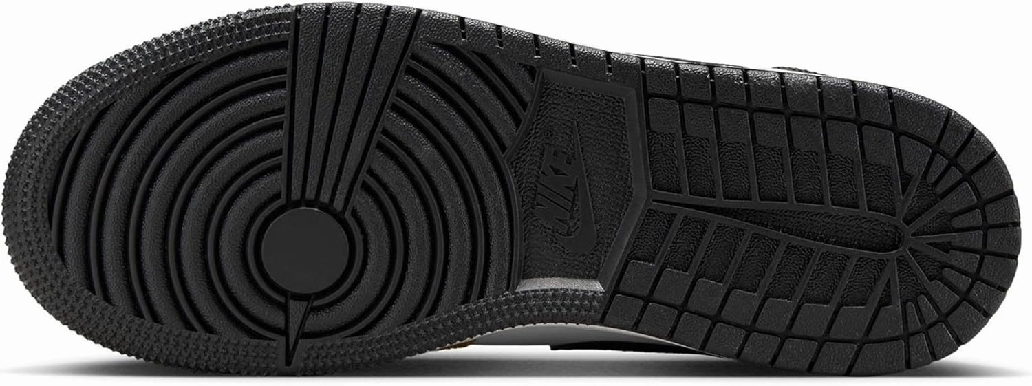 Jordan Big Kid's 1 Mid White/Green Glow-Black (DQ8423 103)