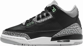 Jordan Big Kid's 3 Retro Black/Green Glow-Wolf Grey (DM0967 031) - 7