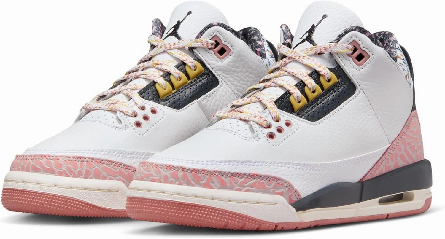 Jordan Big Kid's 3 Retro White/Anthracite-Red Stardust (441140 100)