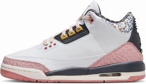 Jordan Big Kid's 3 Retro White/Anthracite-Red Stardust (441140 100)