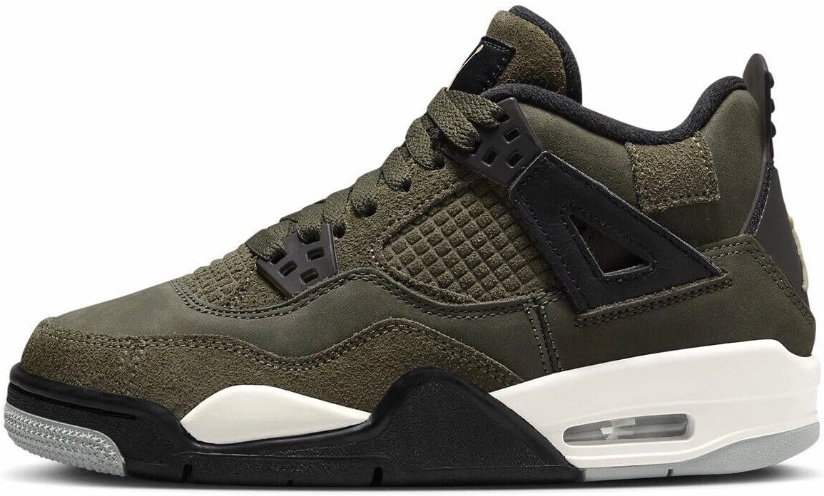 Jordan Big Kid's 4 Retro SE Craft Medium Olive/Pale Vanilla (FB9928 200)