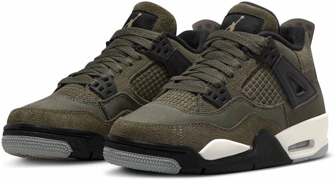 Jordan Big Kid's 4 Retro SE Craft Medium Olive/Pale Vanilla (FB9928 200)