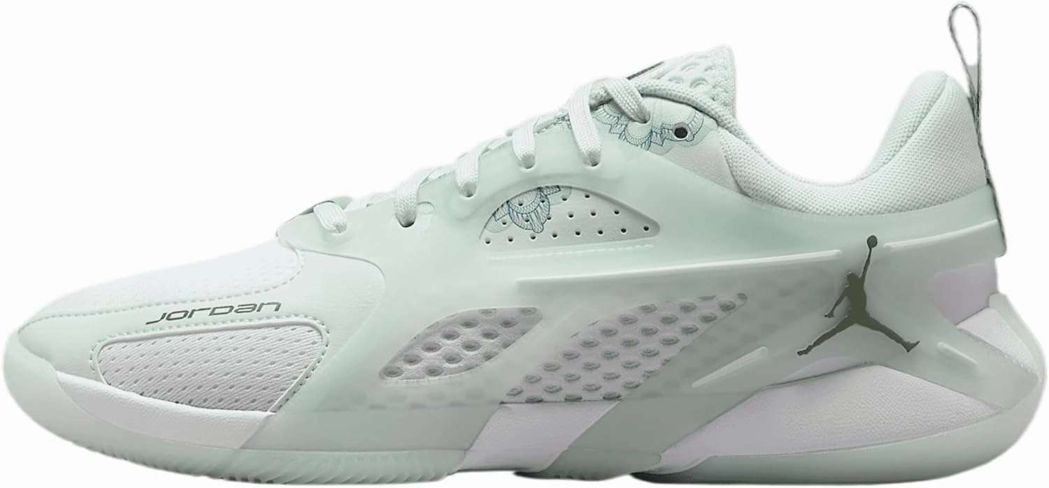 Jordan Heir Series Abundance Women's Basketball Shoes (IB7140-102, White/Barely Green/Seafoam/Oil Green)