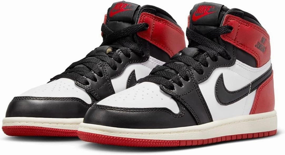 Jordan Little Kid's 1 Retro High OG 'Black Toe Reimagined' (FD1412 106)
