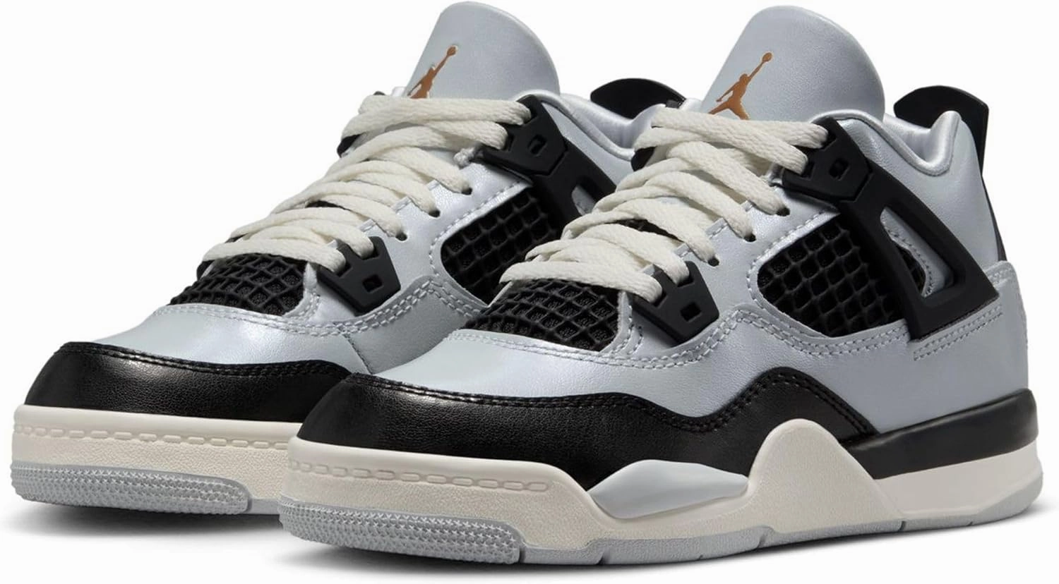 Jordan Little Kid's 4 Retro Pure Platinum/Metallic Gold (FZ8586 070)