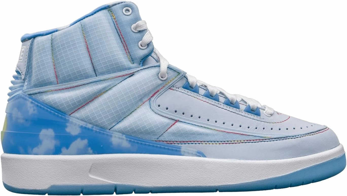 Jordan Mens Air Jordan 2 DQ7691 419 J Balvin - Size 7 Light Blue/White