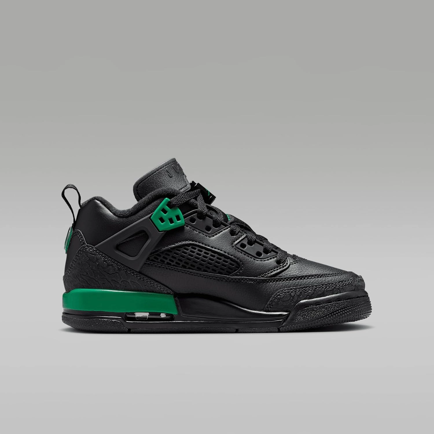 Jordan Spizike Low Big Kids' Shoes (FQ3950-003, Black/Anthracite/Pine Green)