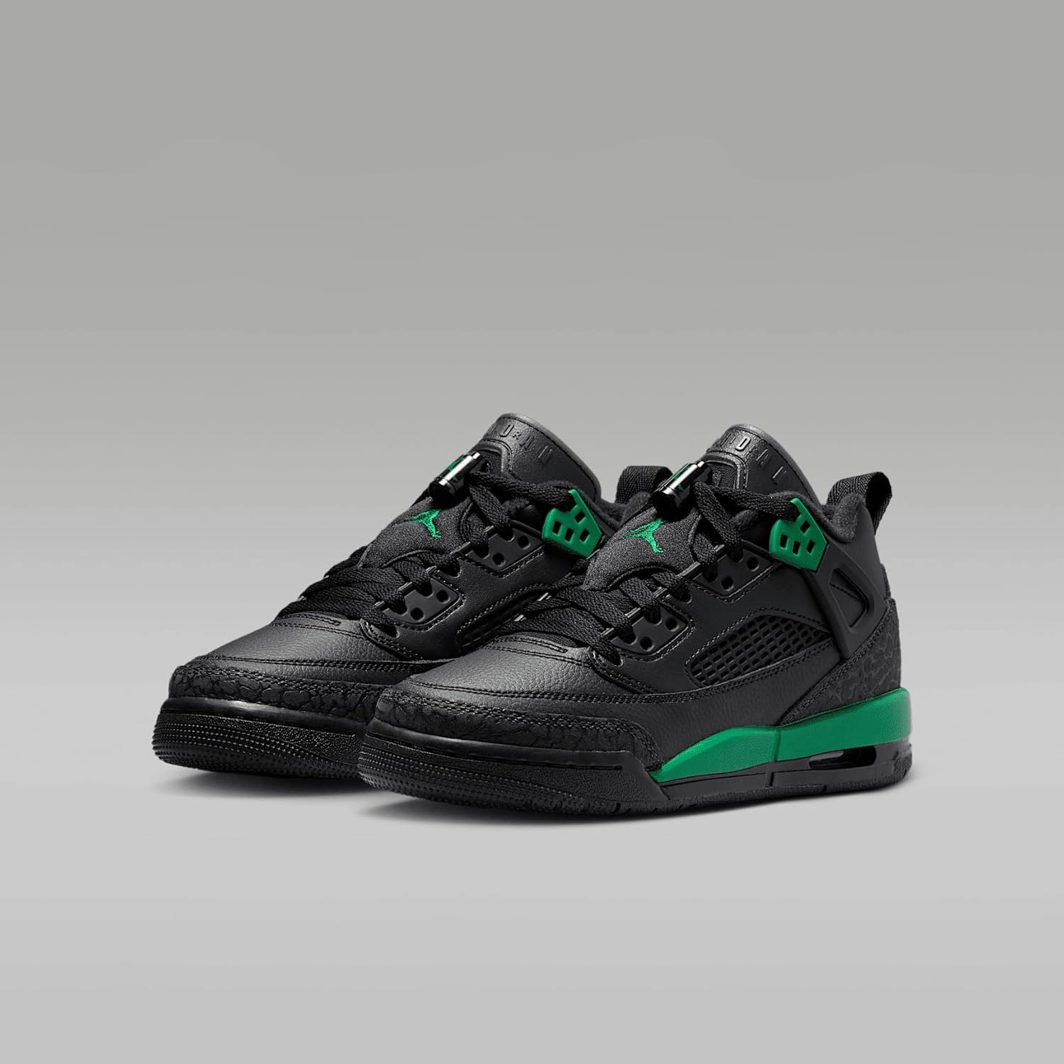 Jordan Spizike Low Big Kids' Shoes (FQ3950-003, Black/Anthracite/Pine Green)
