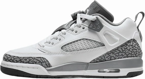 Jordan Spizike Low Big Kids' Shoes (FQ3950-102, White/Anthracite/Wolf Grey/Cool Grey)