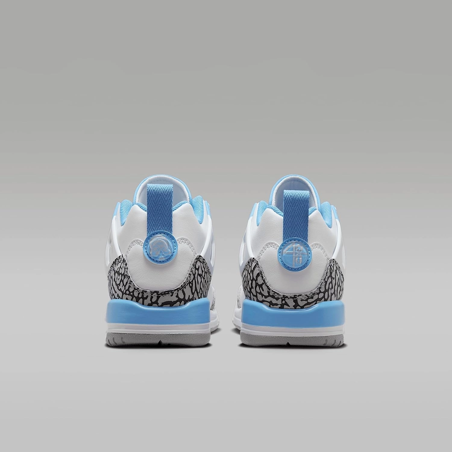 Jordan Spizike Low Big Kids' Shoes (FQ3950-141, White/Wolf Grey/Anthracite/University Blue)