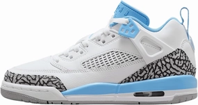 Jordan Spizike Low Big Kids' Shoes (FQ3950-141, White/Wolf Grey/Anthracite/University Blue)