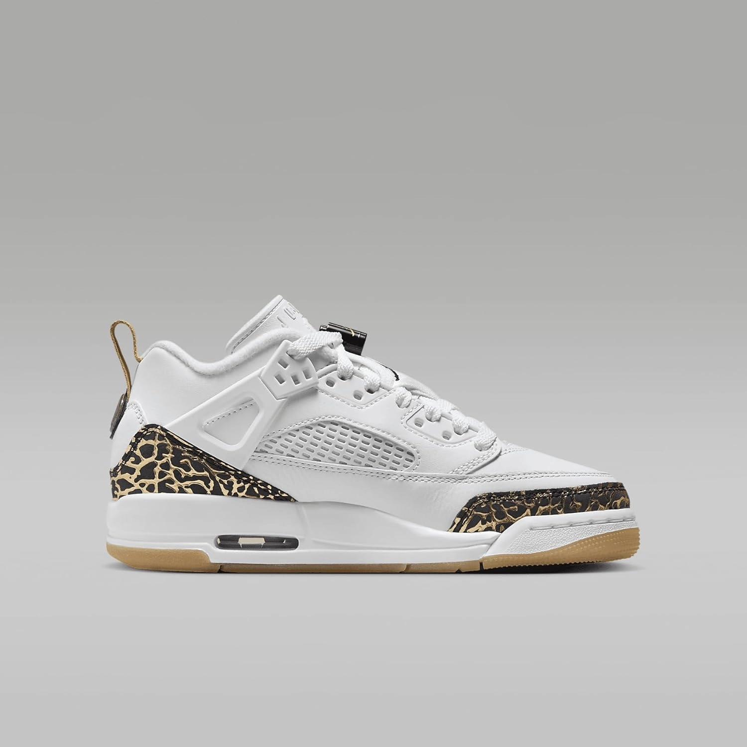 Jordan Spizike Low Big Kids' Shoes (HJ9022-100, White/Black-Metallic Gold-SAIL)
