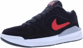 Jordan Stadium 90 Big Kids' Shoes (FZ4185-010, Black/White/Cement Grey/Fire Red) Size 5