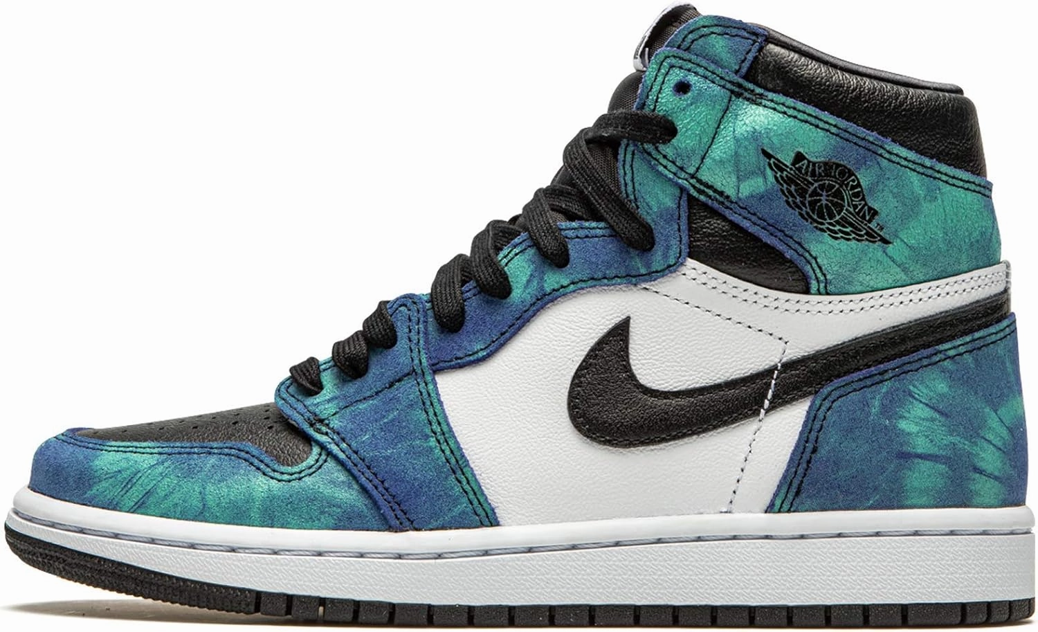 Jordan Womens Air 1 High WMNS CD0461 100 Tie-Dye - Size 12W White/White-White