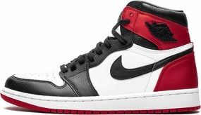Jordan Womens WMNS Air 1 High OG CD0461 016 Satin Black Toe - Size 11W