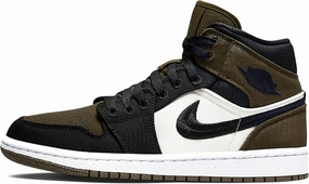 Jordan Womens WMNS Air 1 Mid SE DV0427 301 Olive Toe - Size 10.5W