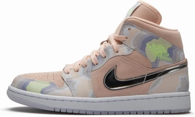 Jordan Womens WMNS Air Jordan 1 Mid SE CW6008 600 P(Her) spective - Size 8W