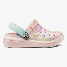Joybees Graphic Rainbow Tie Dye Toddler Varsity Clog