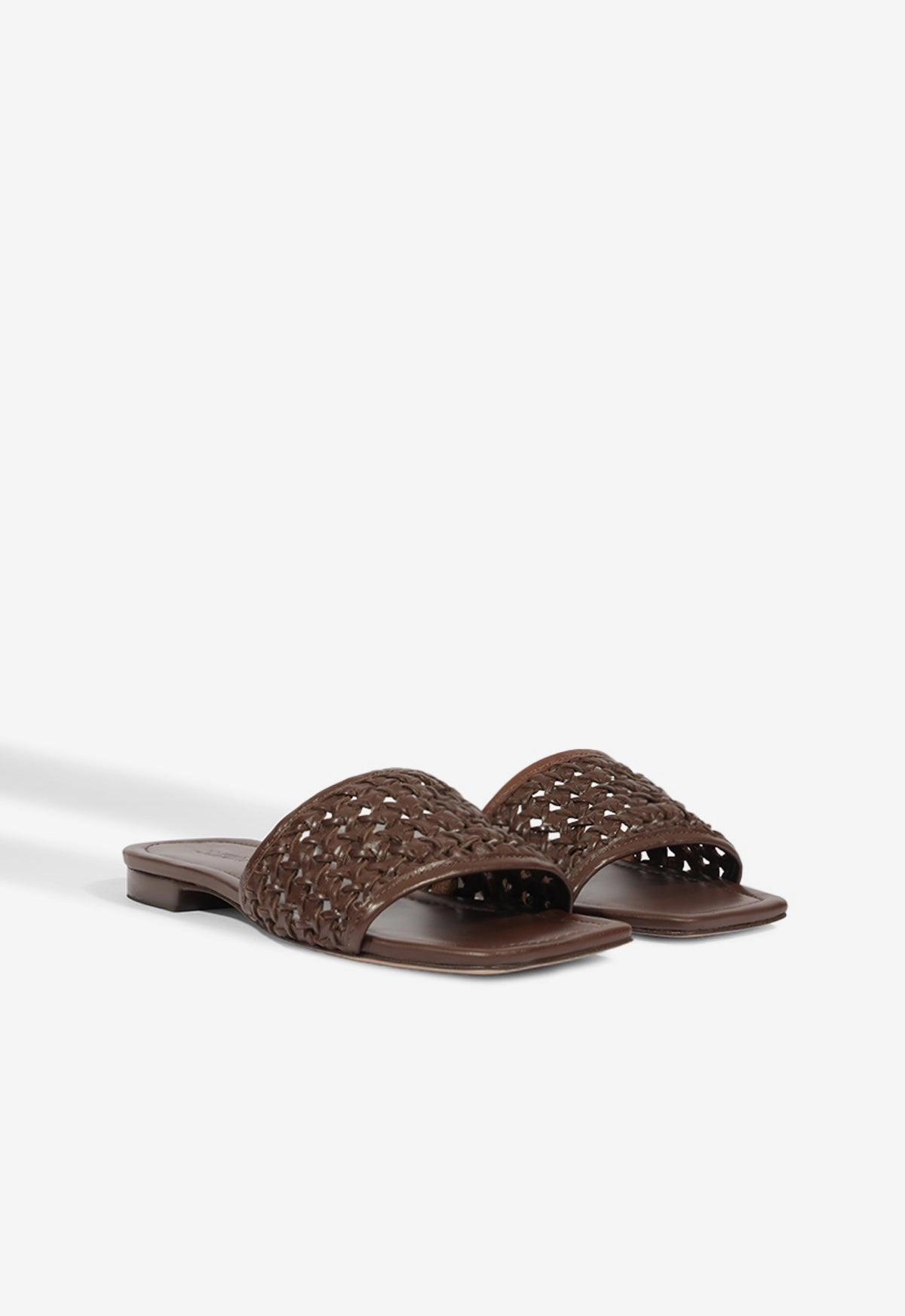 Juliet Brown Leather Flat Sandal