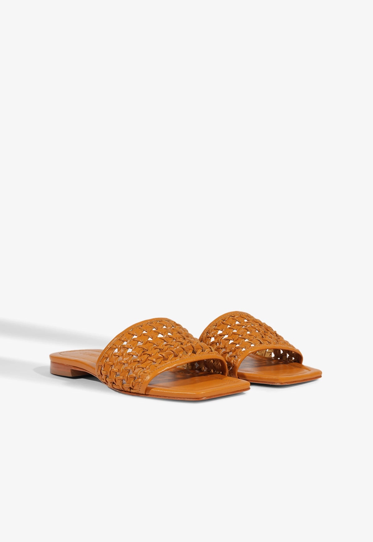 Juliet Gold Leather Flat Sandal