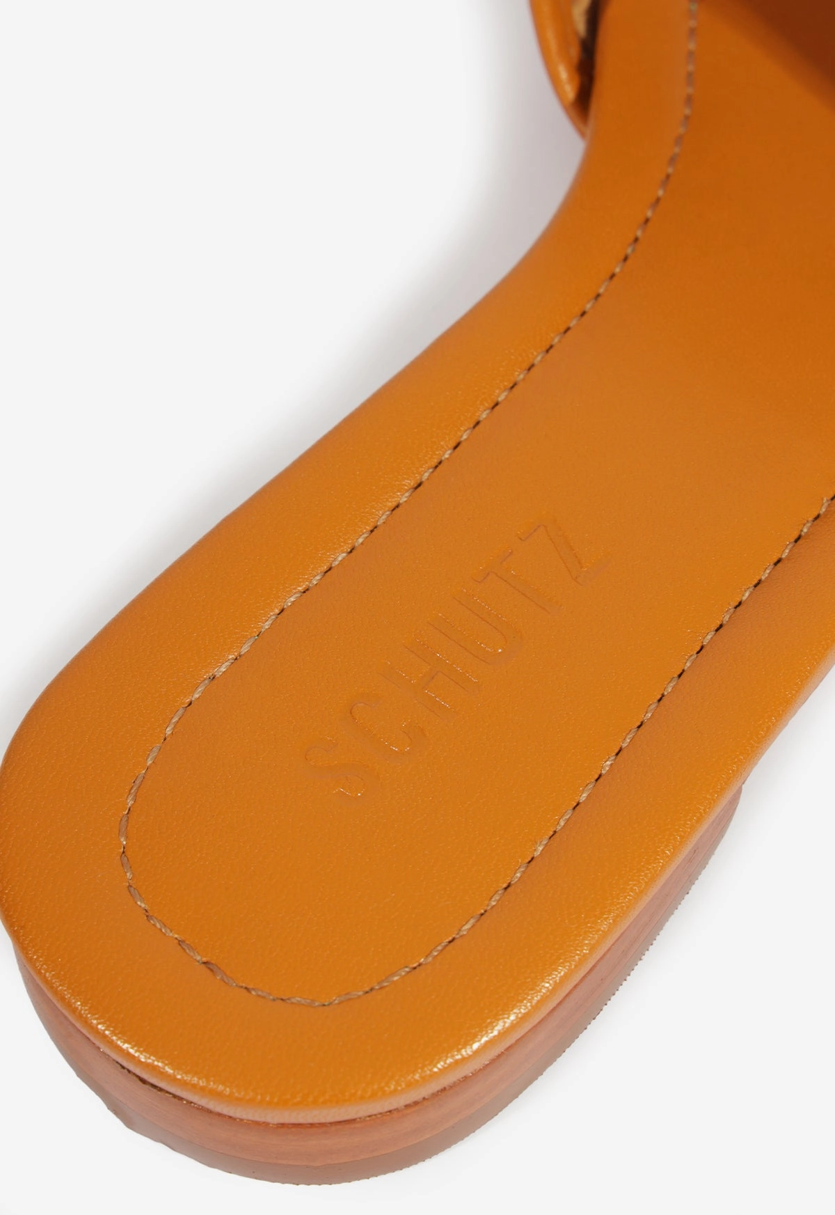 Juliet Gold Leather Flat Sandal