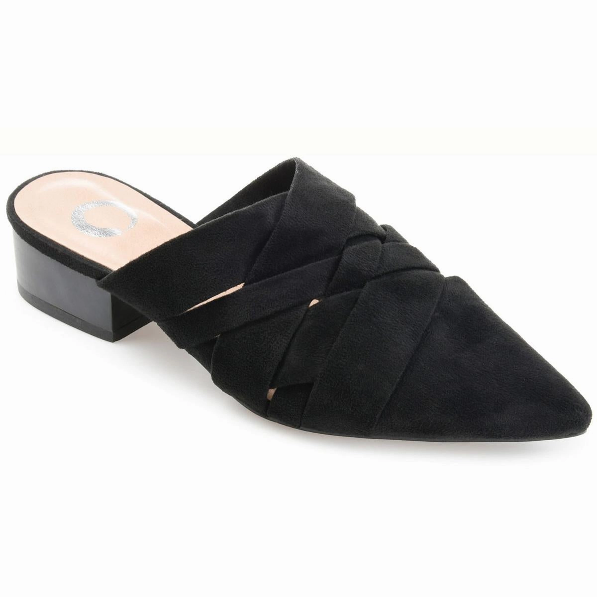 Kalida Womens Pointed Toe Slip On Mule Sandals