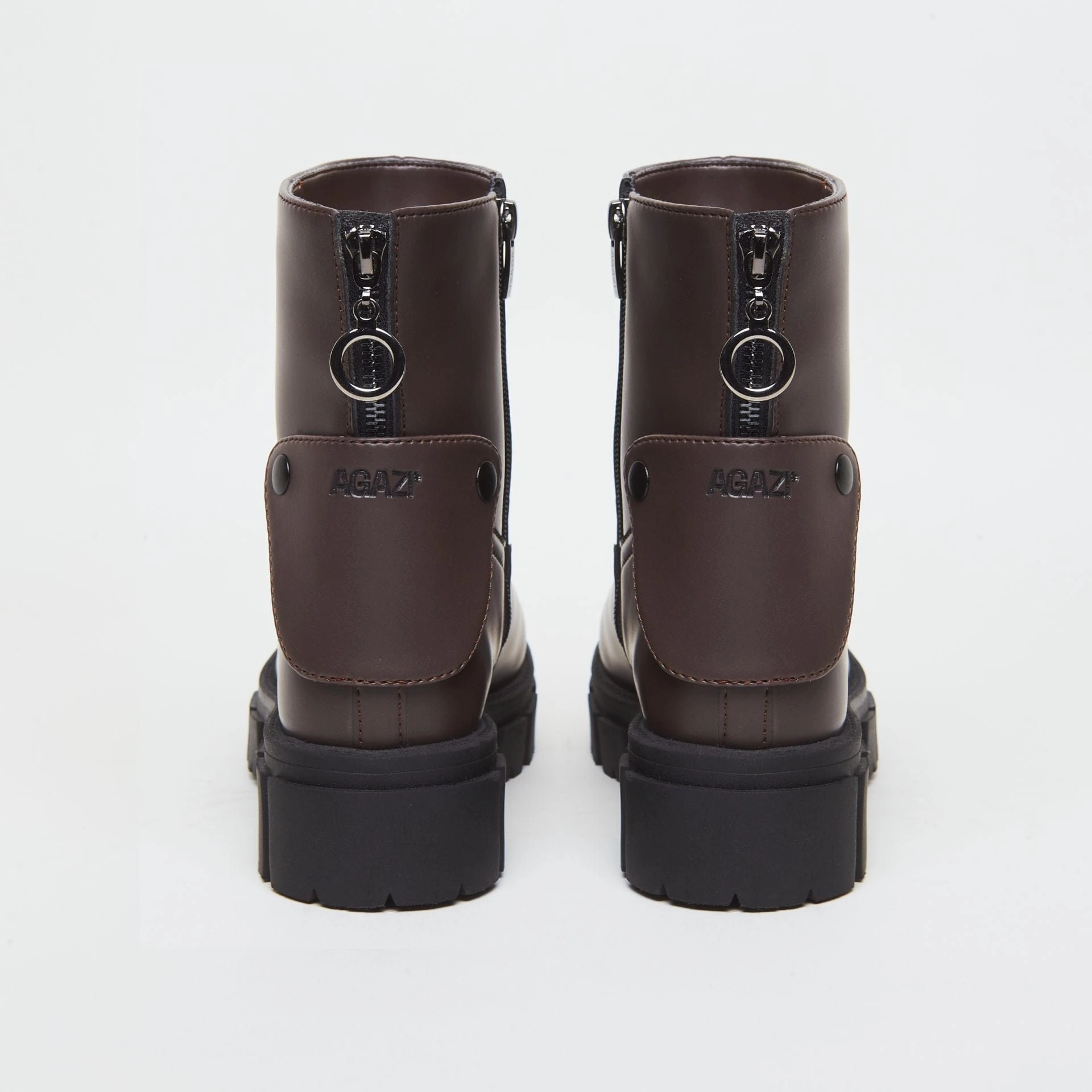 Kama Vegan Apple Leather Boots | Chocolate