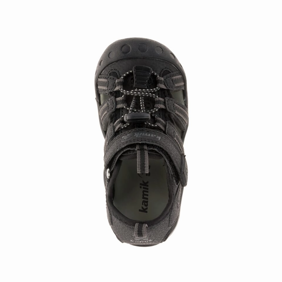 Kamik Black Crab Toddler Sandal