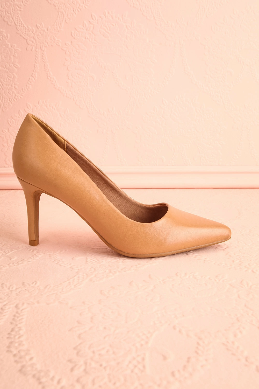 Karah Beige | Pointed-Toe Pumps