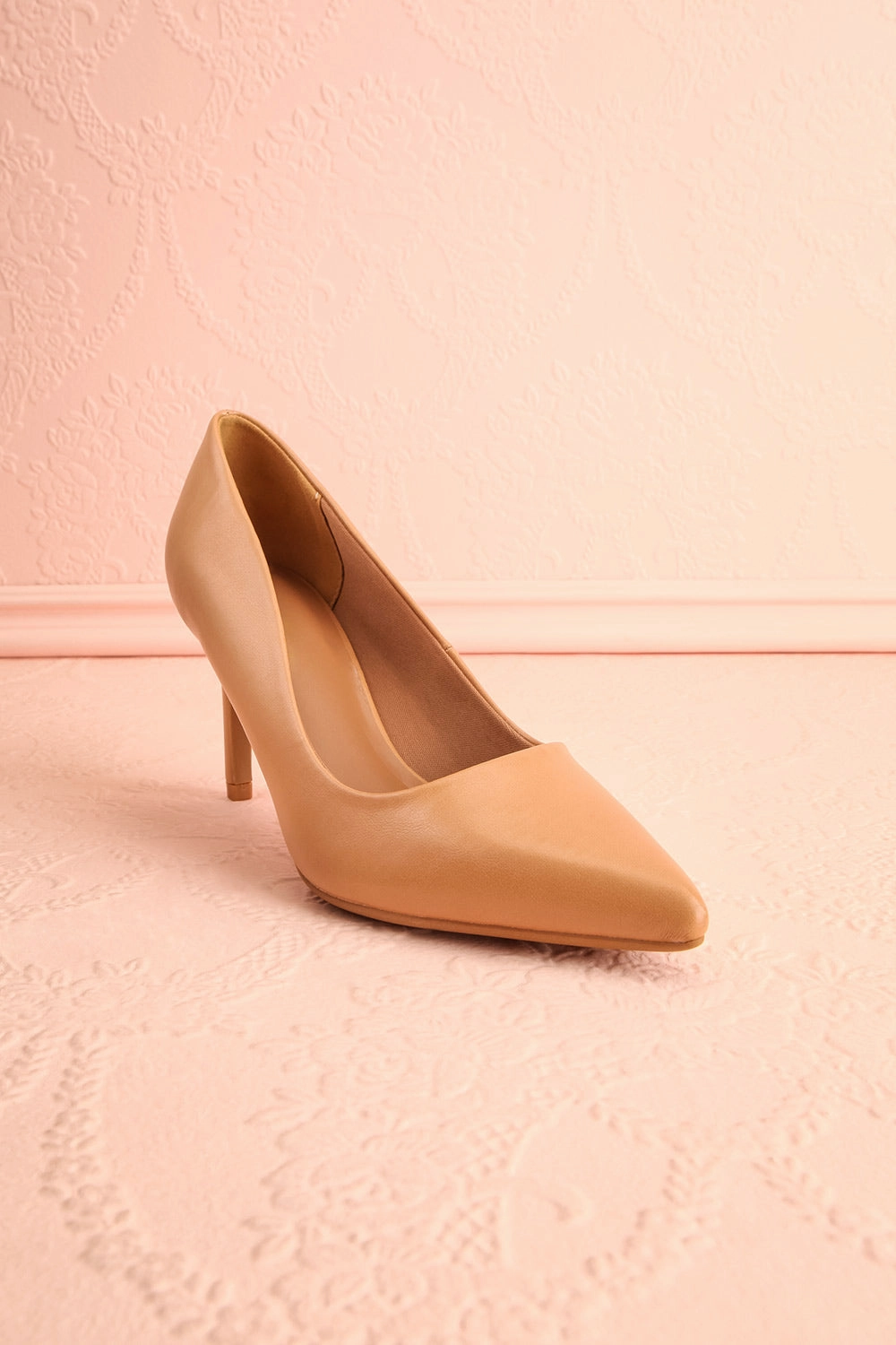 Karah Beige | Pointed-Toe Pumps