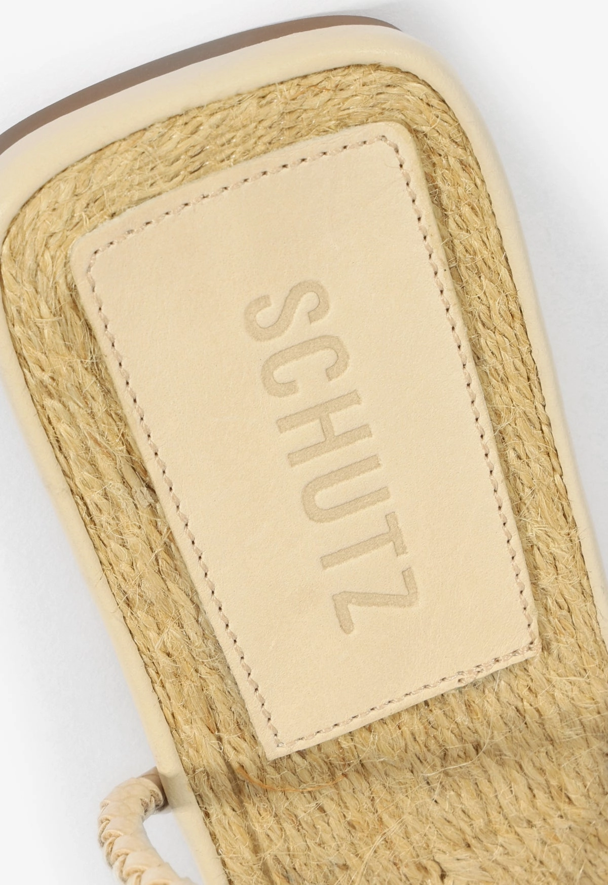 Kaya Beige Leather Flat Sandal