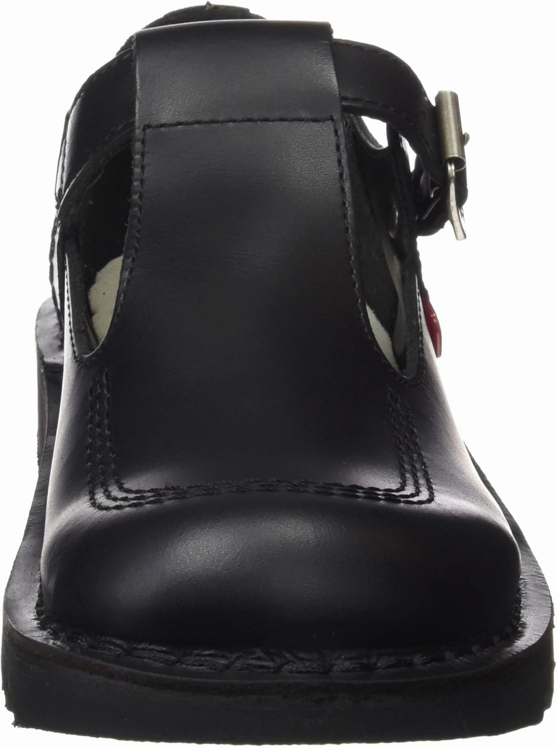 Kickers Kick T I Core Black Leather Shoes-UK