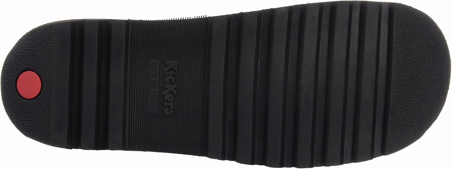 Kickers Kick T I Core Black Leather Shoes-UK