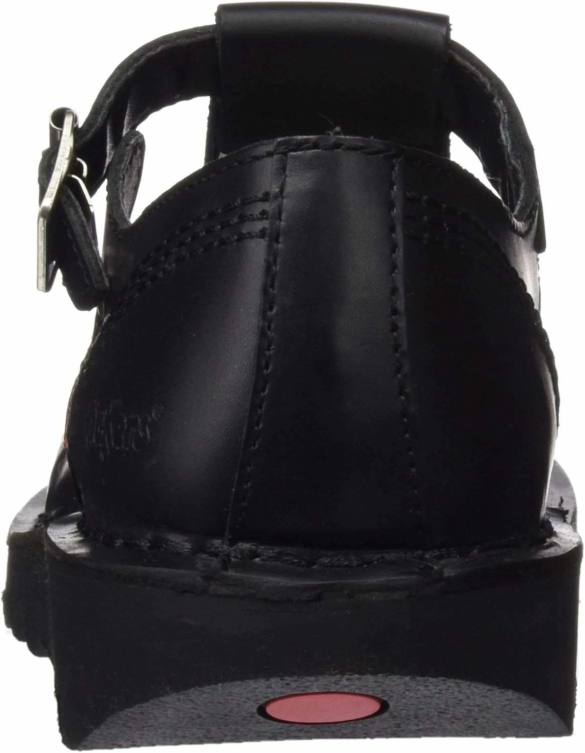 Kickers Kick T I Core Black Leather Shoes-UK