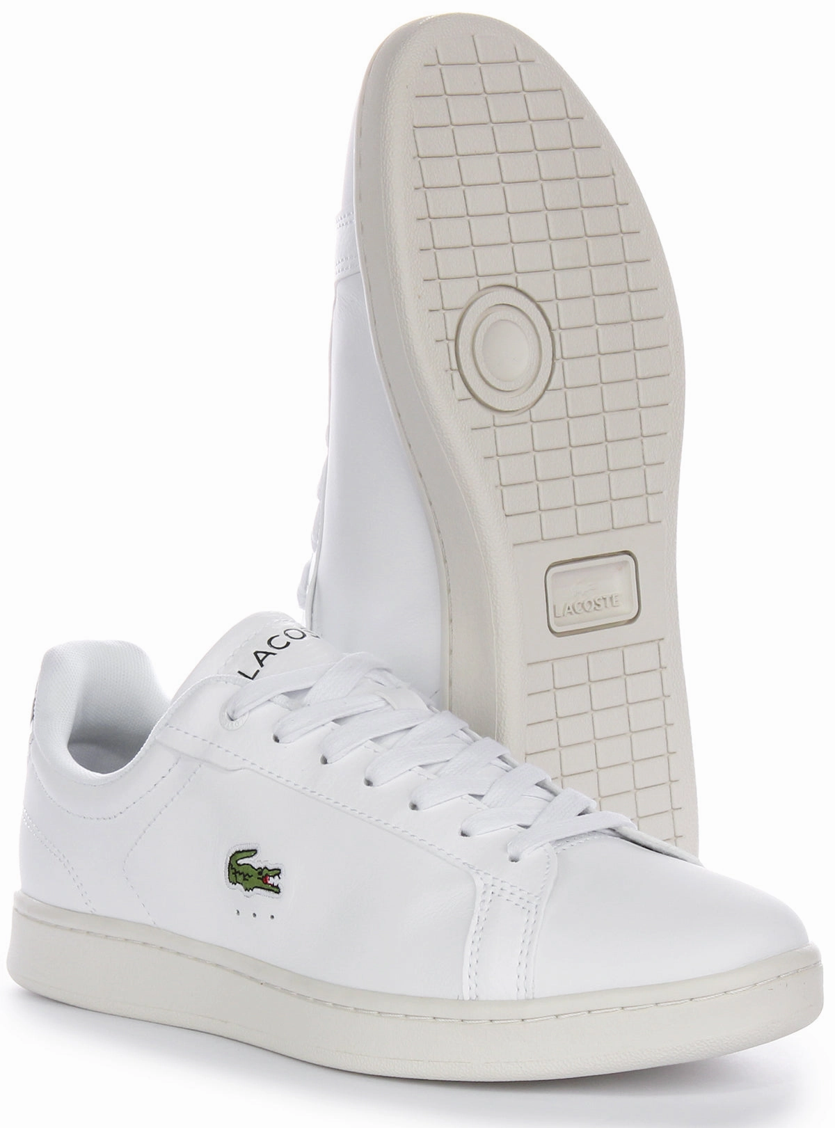 Lacoste Carnaby Pro In White Green For Men