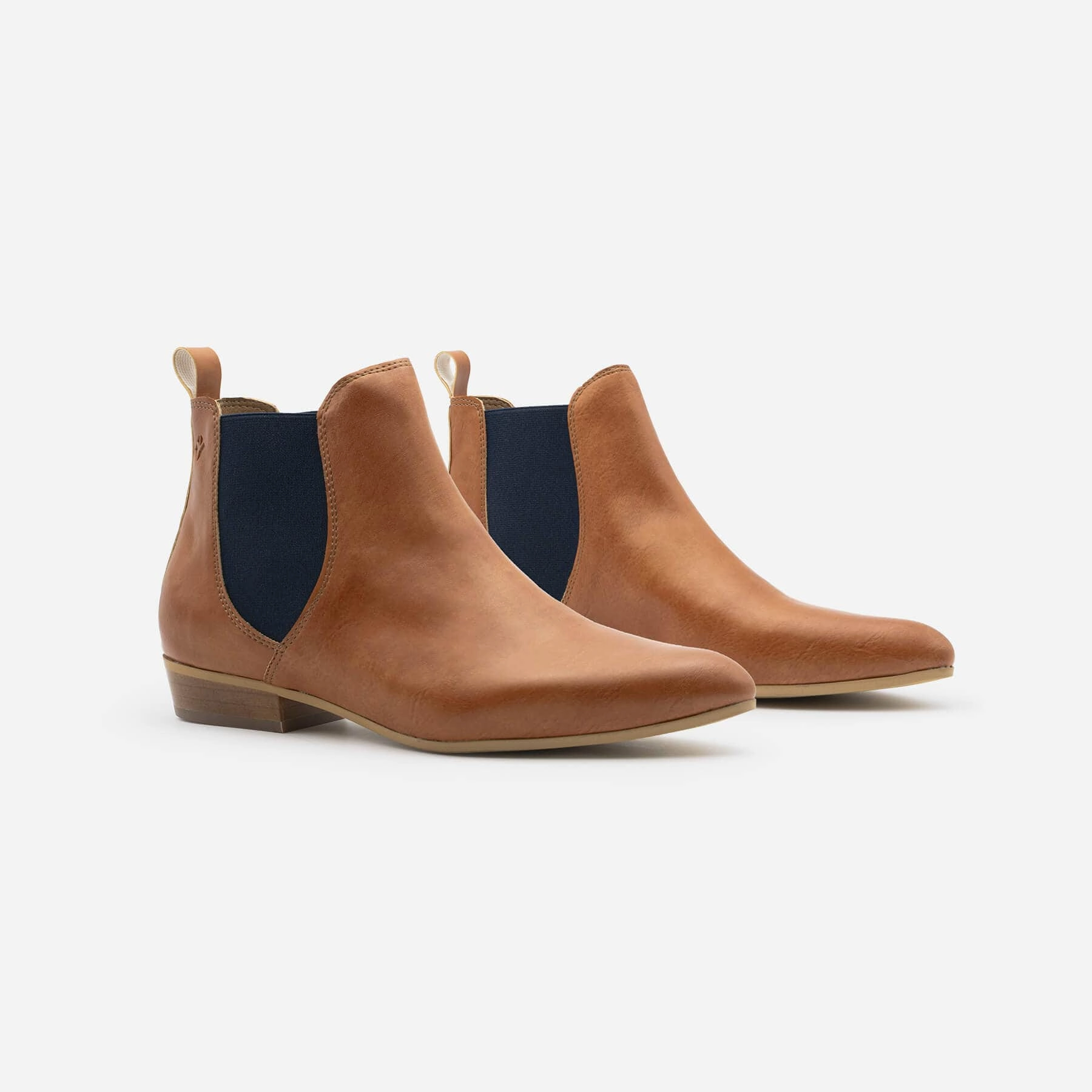 Laika Women's Grape Leather Vegan Ankle Boots | Camel