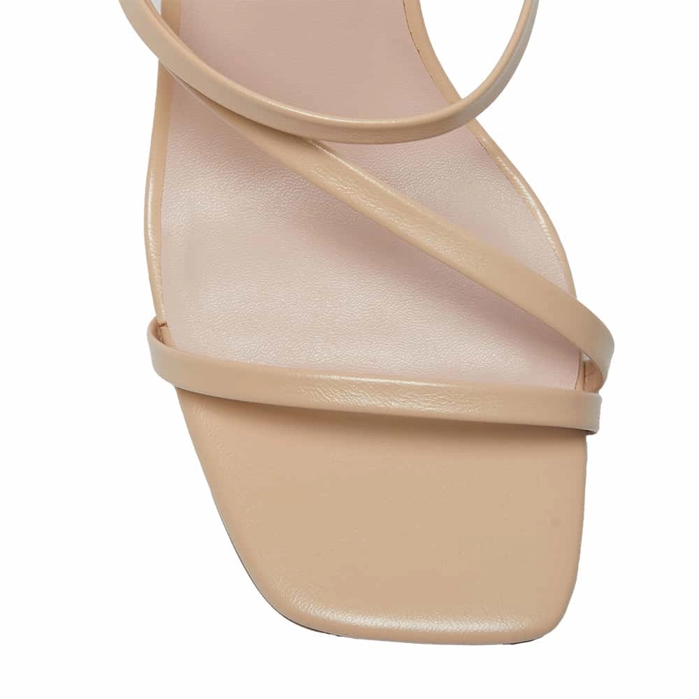 Latin Heel in Nude Smooth