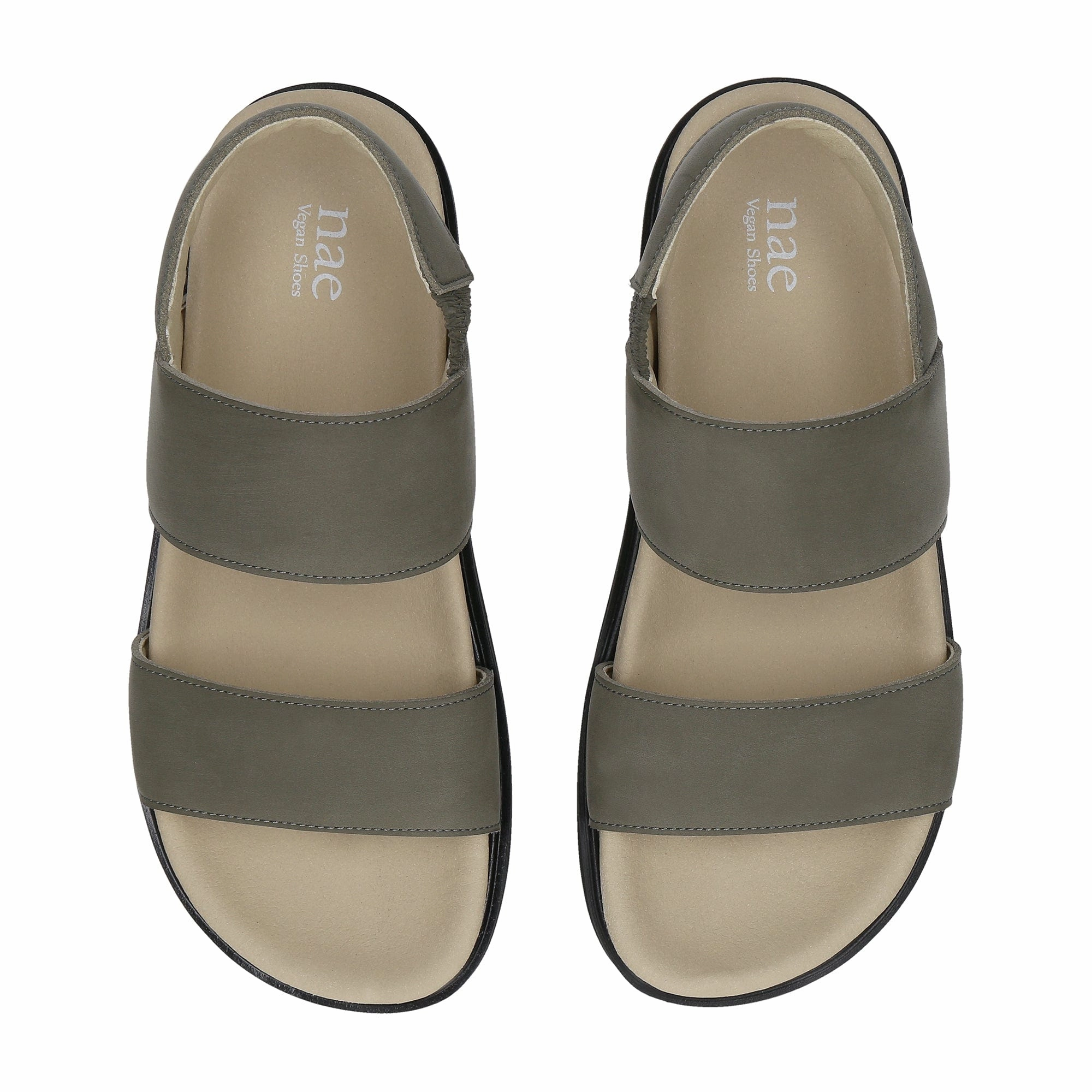 Lau Unisex Vegan Microfibre Platform Sandals | Green