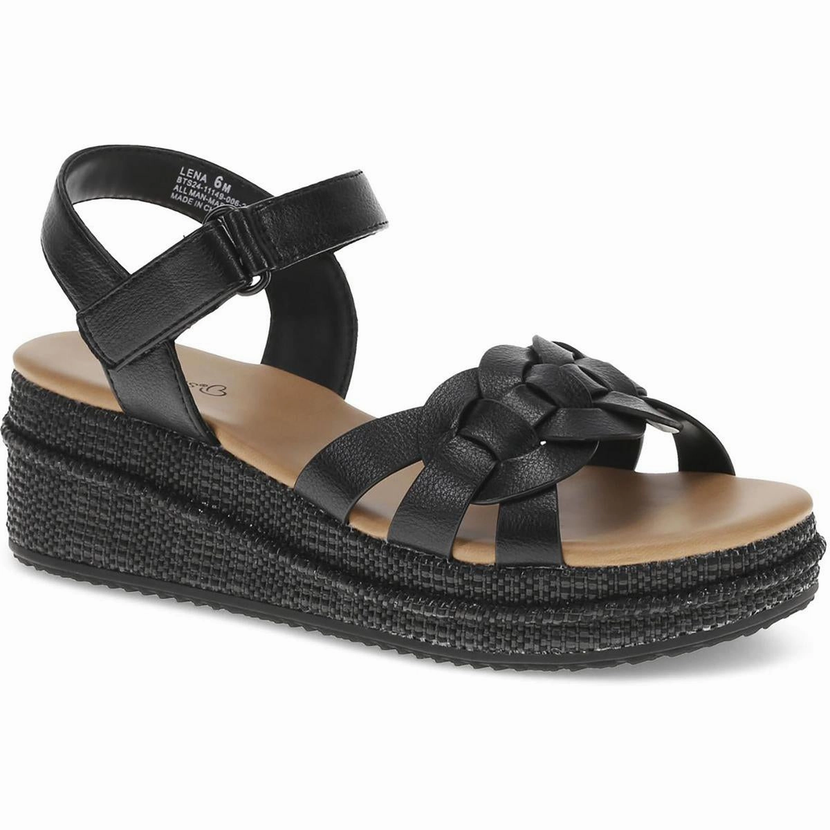 Lena Womens Wedge Casual Footbed Sandals