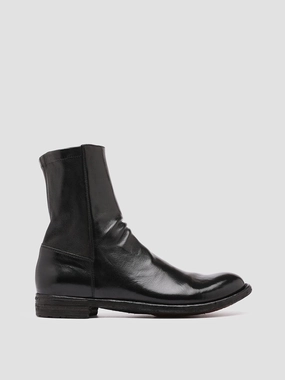 LEXIKON 135 - Black Leather Booties
