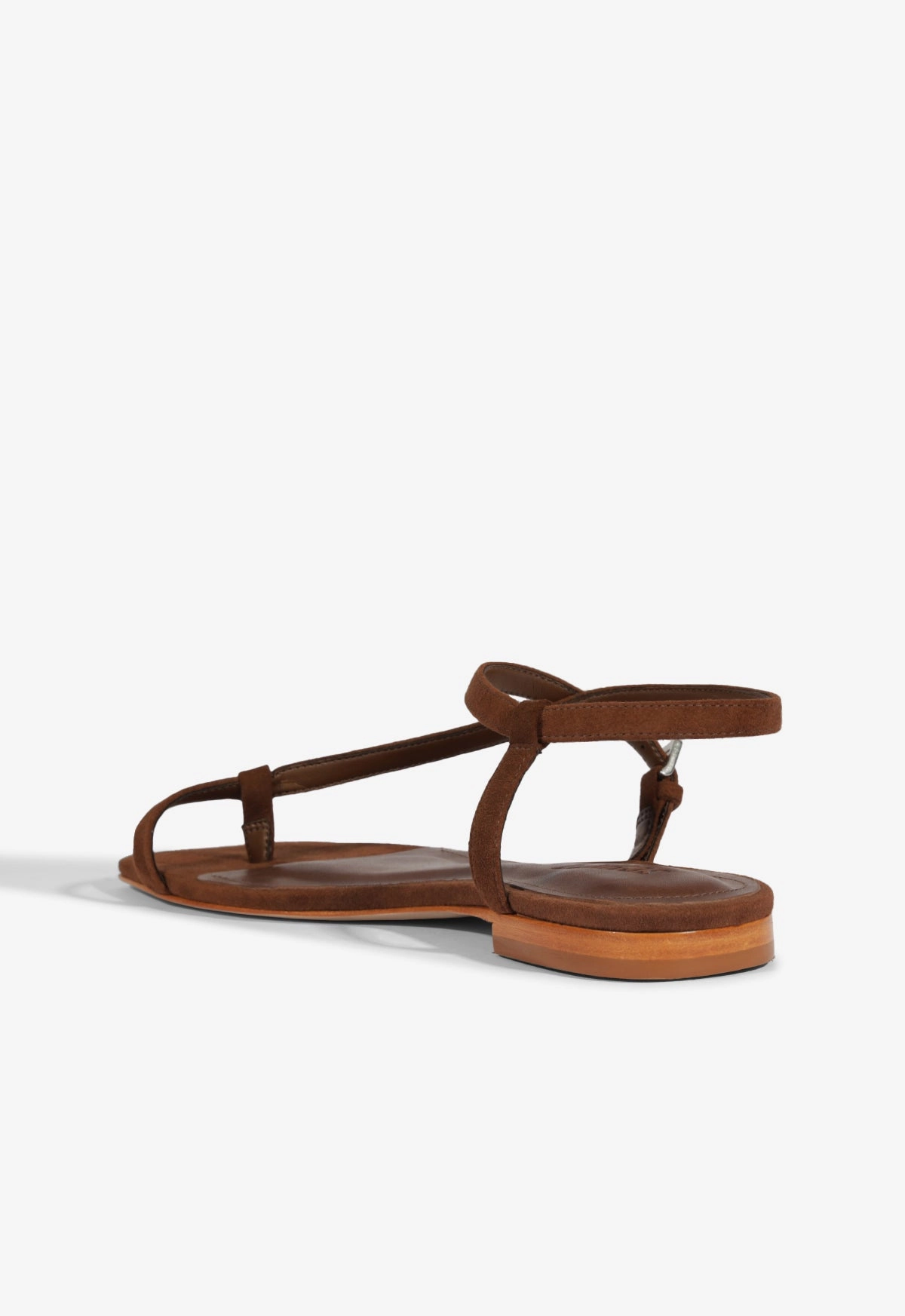 Lisa Brown Suede Flat Sandal