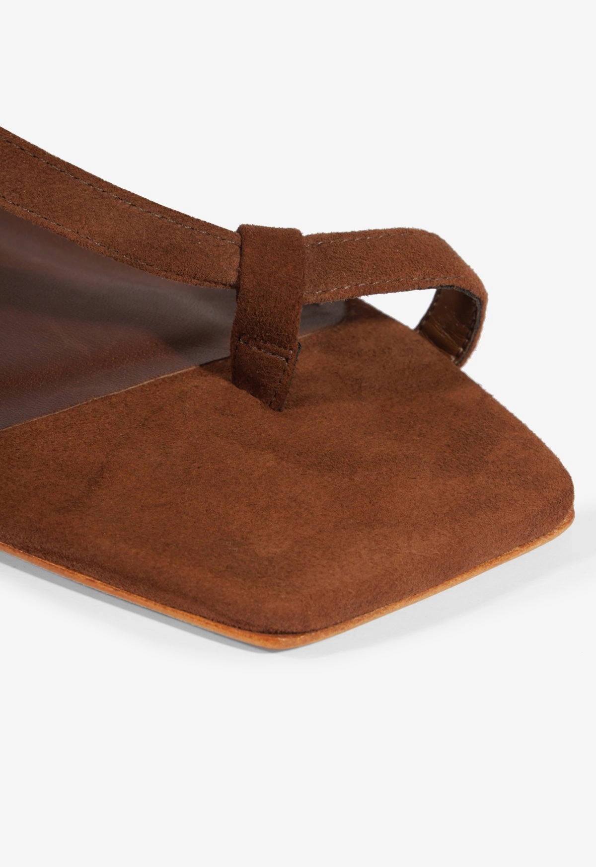 Lisa Brown Suede Flat Sandal