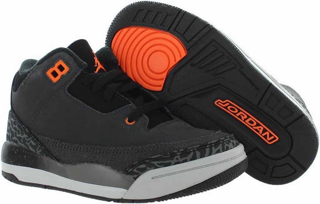 Little Kid's Jordan 3 Retro Fear 'Night Stadium/Total Orange' (DM0966 080) PS Pre School