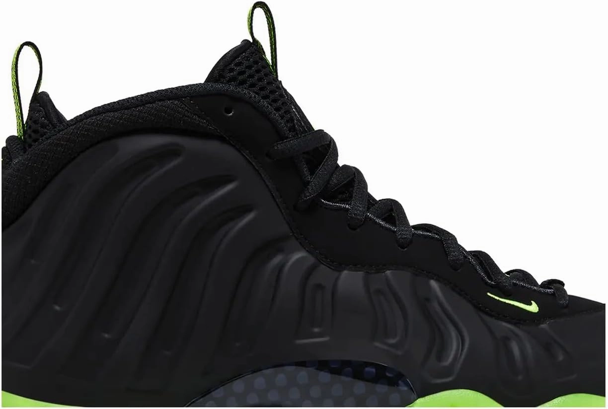 Little Posite One Grade School Basketball Shoes (Black/Volt) (HF0977-001, Black/Green)