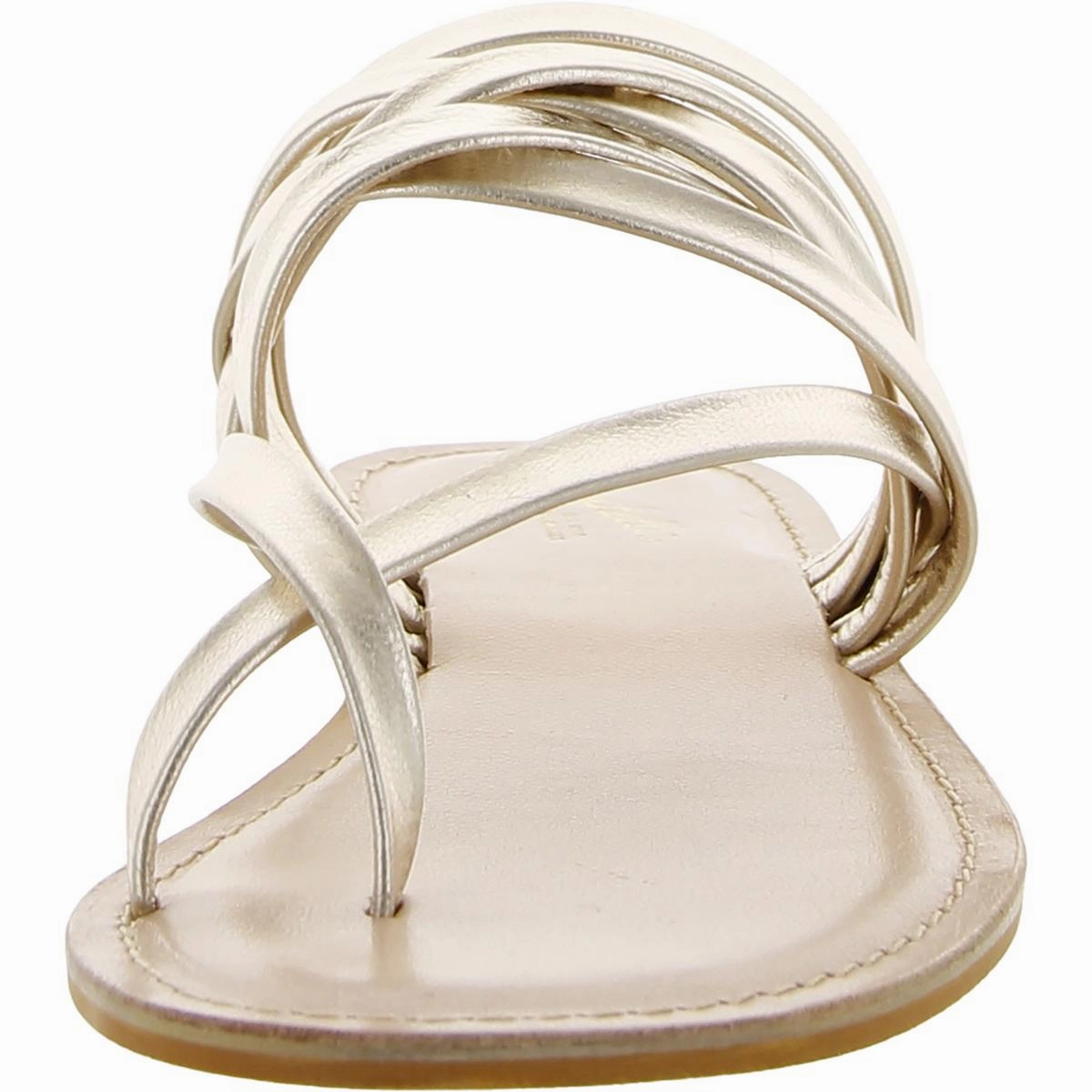 Live A Little Womens Open Toe Slip On Strappy Sandals