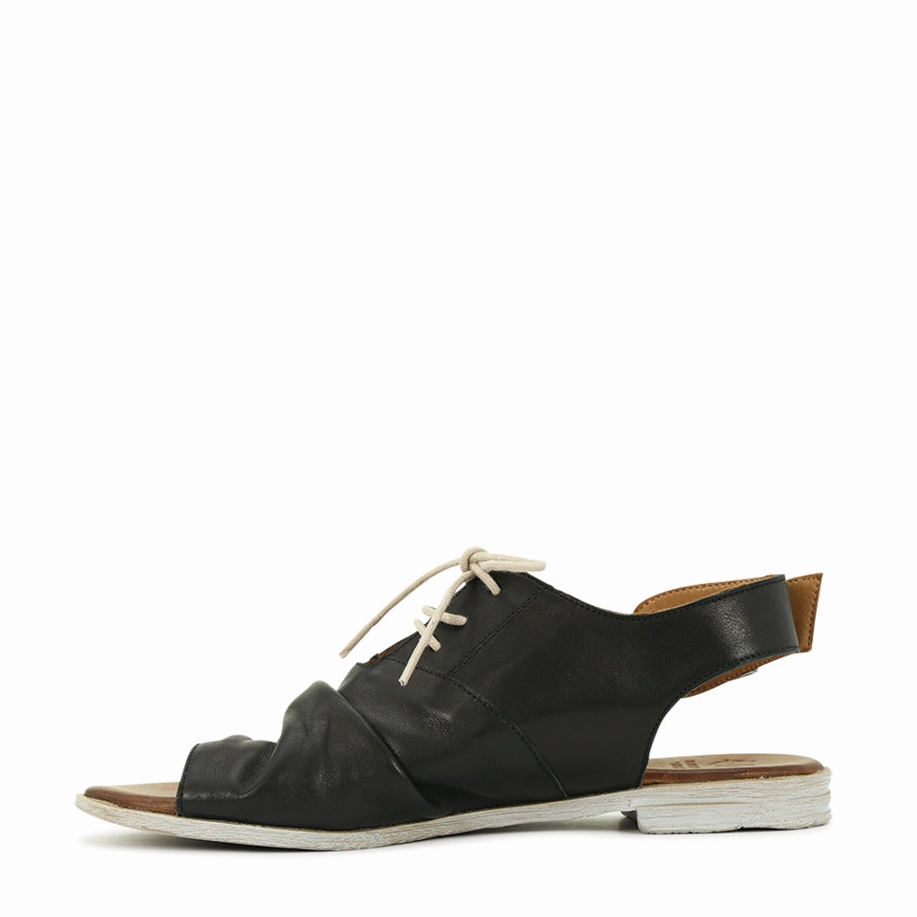 LOUELLE LEATHER SLING BACK SANDALS